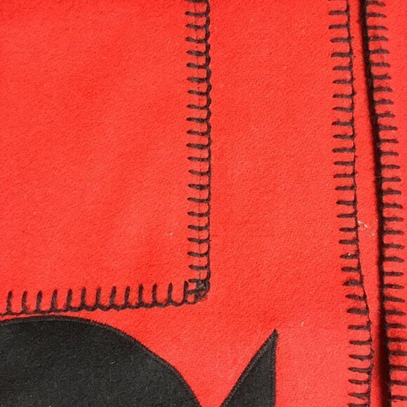 vintage Ivalu Inuit Felted Wool Red/Black Hand Embroidered Jacket Medium - Picture 15 of 15